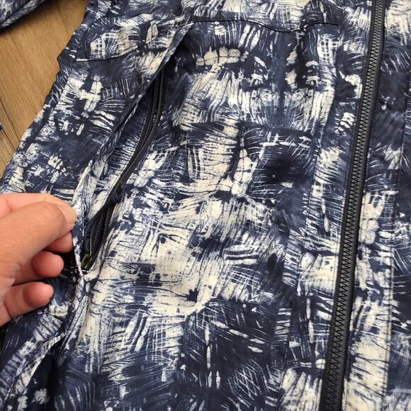 The North Face Flyweight Blue/White Windbreaker Running Jacket Women Sz S - Picture 5 of 16